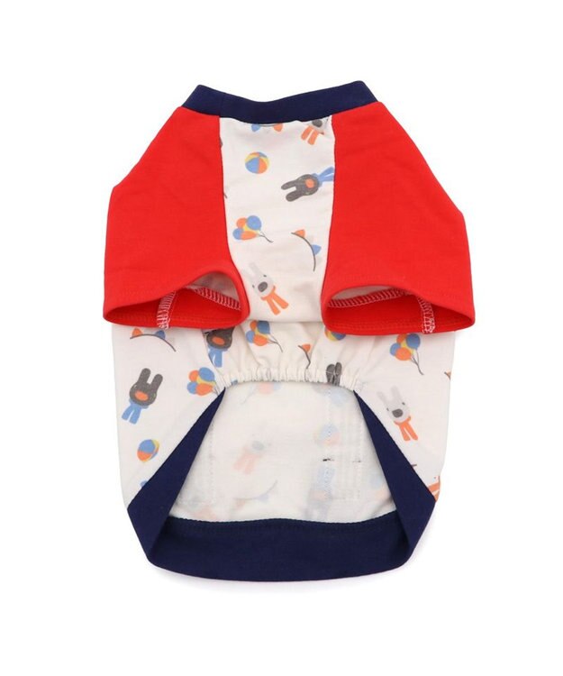 PET PARADISE リサとガスパール Ｔシャツ 《二人飛び柄》 小型犬 ホワイト×ネイビー