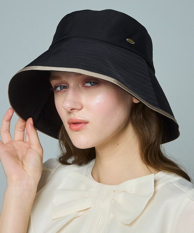 TOCCA 【サイズ調整可】TRIM RIBBON WIDE BRIM HAT ハット ブラック系5