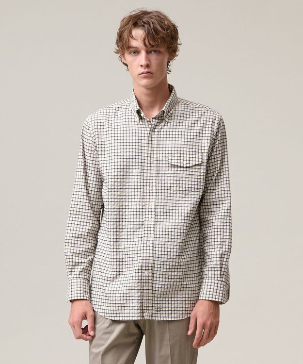 J.PRESS MEN ガーメントダイオックスフォード シャツ / B.D . イエロー系3