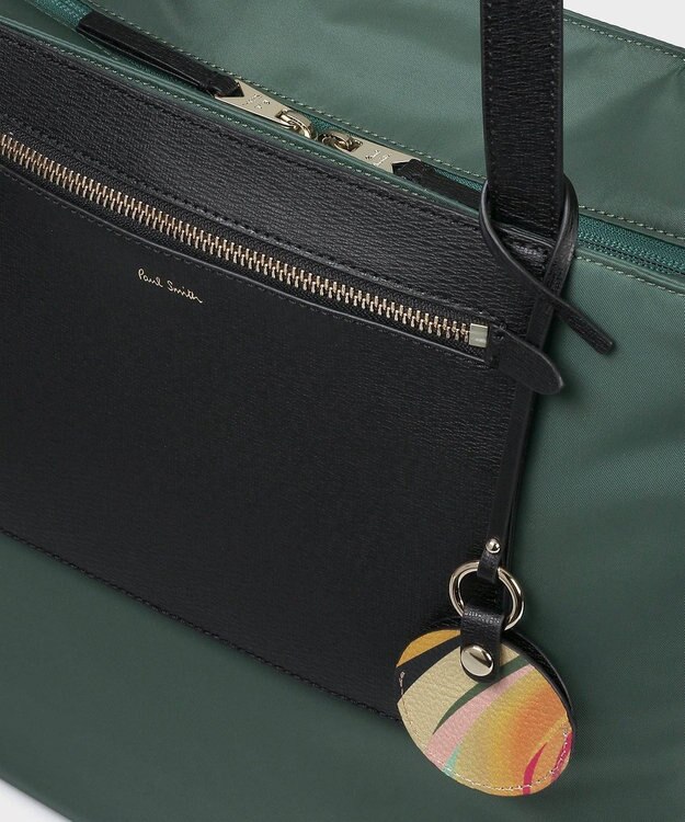 Paul Smith モダンナイロン トートバッグ グリーン