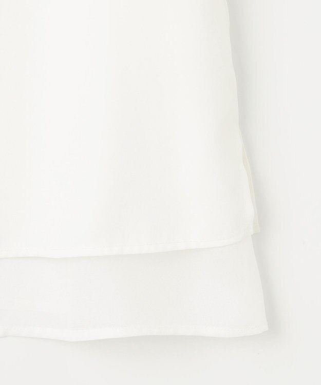 ANY SIS 【洗える】レイヤードヘム ブラウス オフ