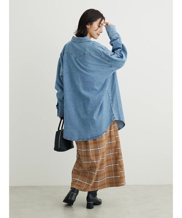 Green Parks ウエスタンＢｉｇデニムシャツ Indigo