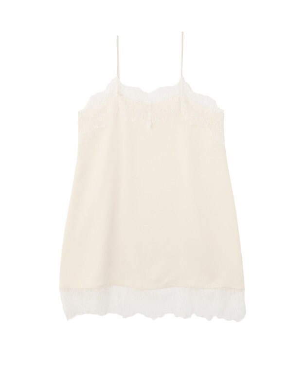 AMERICAN HOLIC レースサテンキャミワンピース Ivory