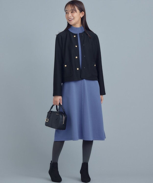 組曲 S 【2WAY・WEB限定】バックベロア リバーシブルジャケット ブラック系