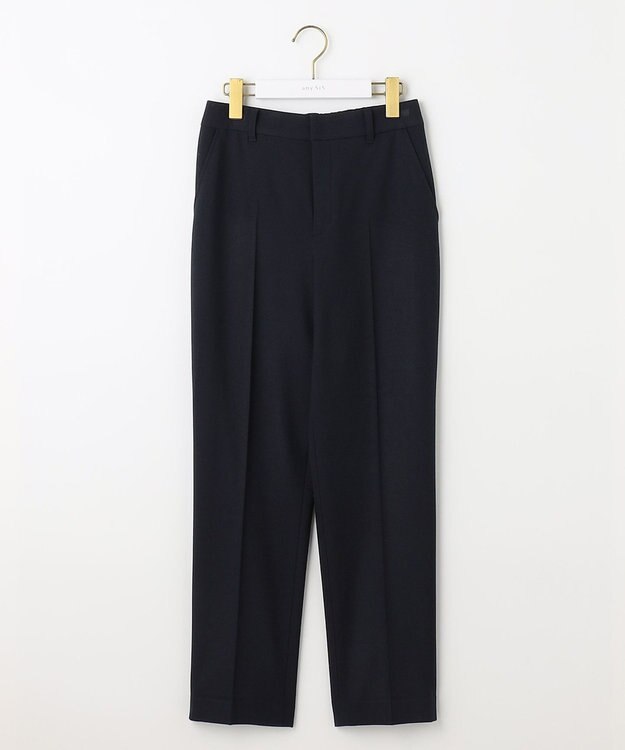 ANY SIS 【保温性あり/洗える】サーモ 2WAYストレッチ テーパード パンツ ネイビー
