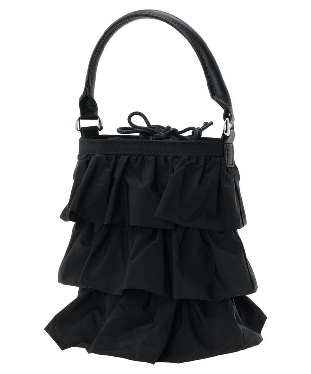 AMERICAN HOLIC ２ｗａｙタフタフリルティアードルミニＢＡＧ Black