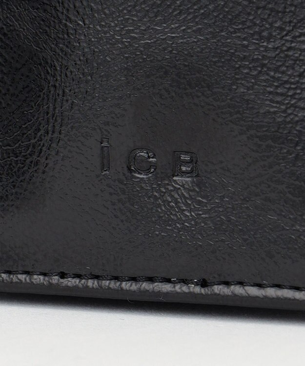 ICB 【人気のためさらに新色追加・全5色展開】 3ピースチャームバッグ ブラック×千鳥柄