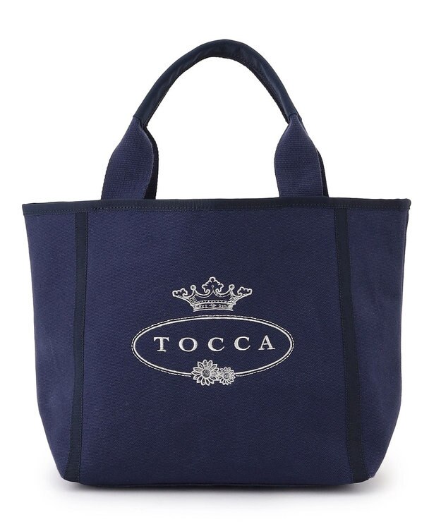 TOCCA BOW BRIDGE CANVAS TOTE トートバッグ ネイビー系