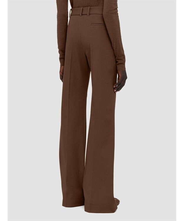 JOSEPH ギャバジンストレッチ　フィットフレアートラウザーズ Arabica