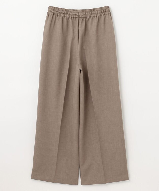 ANY 【洗濯機可能/セットアップ対応/ウエストゴム】イージィケア美脚ワイドパンツ ライトモカ