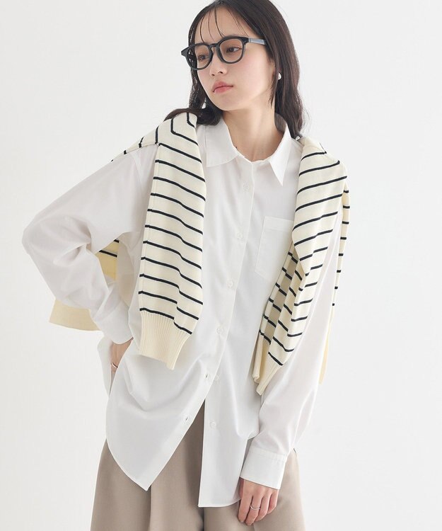 earth music&ecology スタンダードシャツ Off White