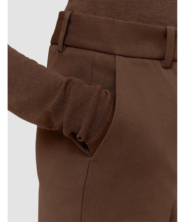 JOSEPH ギャバジンストレッチ　フィットフレアートラウザーズ Arabica