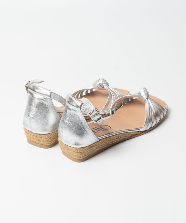 gaimo 【GAIMO/ガイモ】スクエアジュートサンダル シルバー