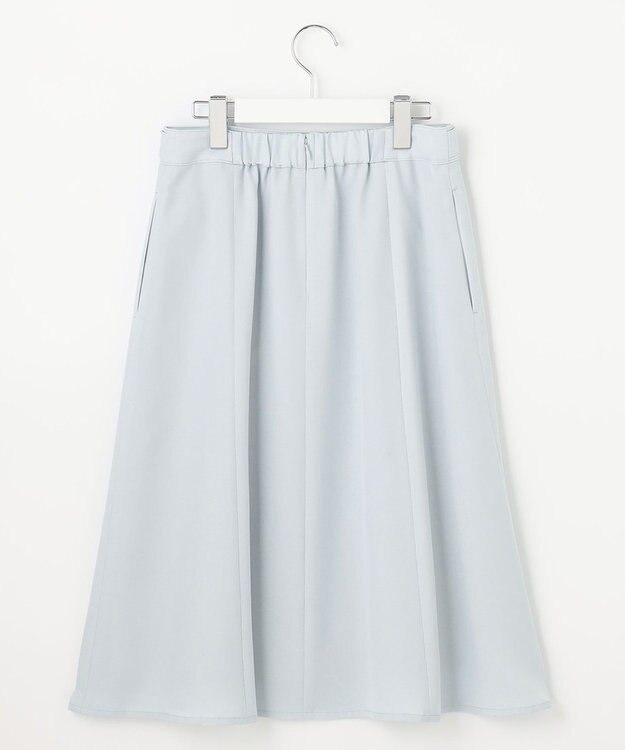 J.PRESS LADIES 【洗える・シワになりにくい】Garudaツイル フレアー スカート サックスブルー系