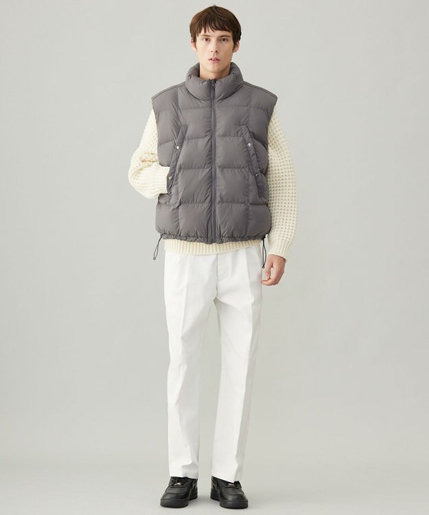 UNFILO MENS ウォーム ライトムーブ リバーシブルベスト [24年秋冬商品] グレー