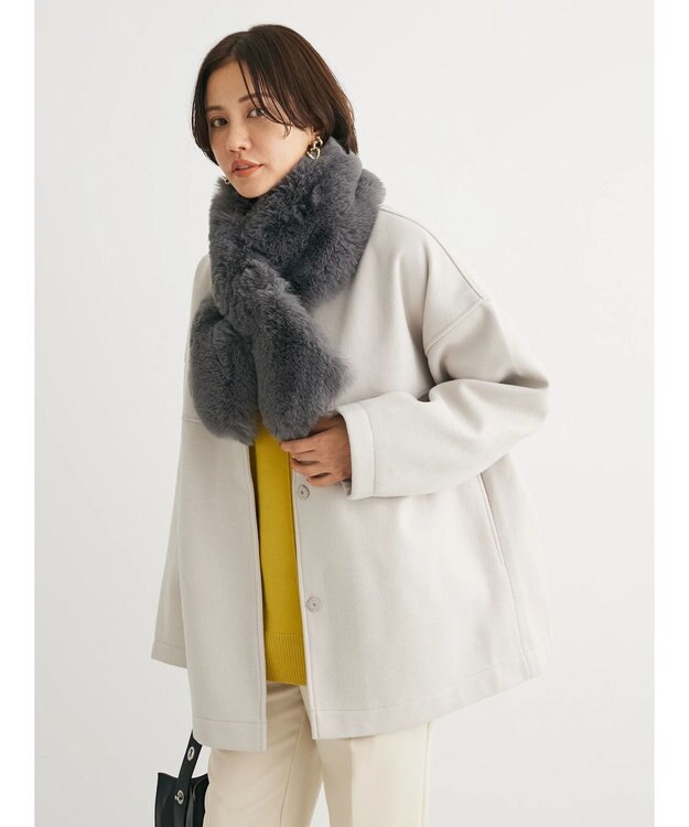 Green Parks もちやわ　モックネックプルオーバー Yellow