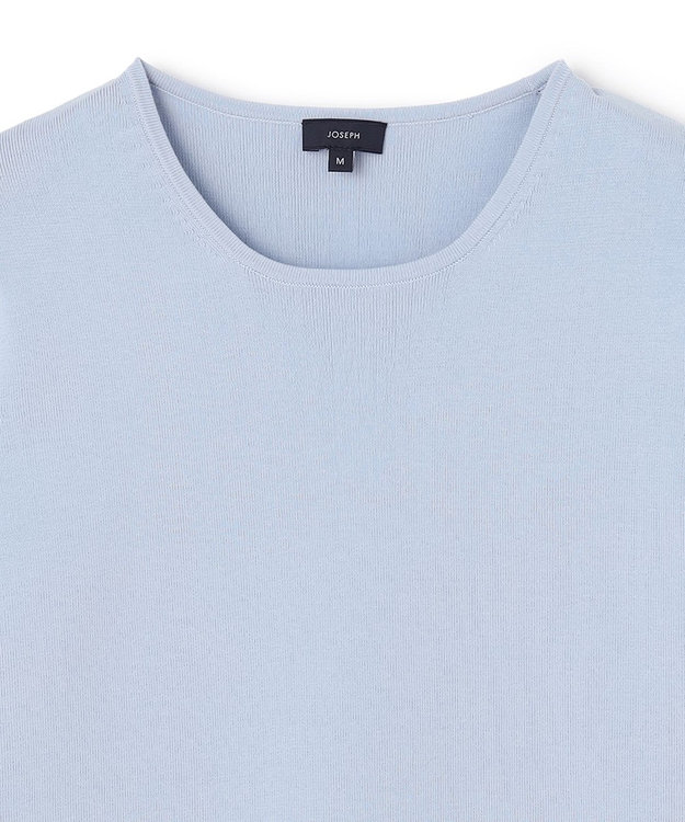 JOSEPH 【洗える】フィールコットン　ニットTEE Sky blue