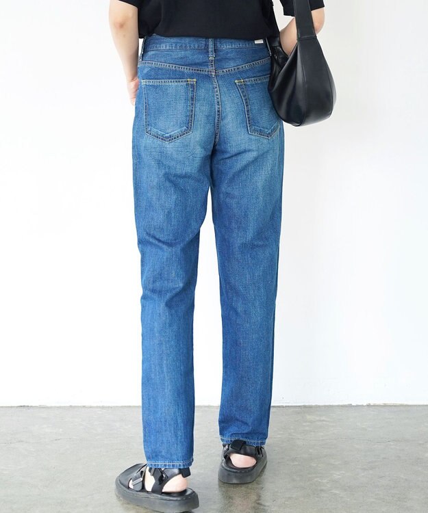 caqu FS linen tapered straight リネンテーパードストレートデニム 1year