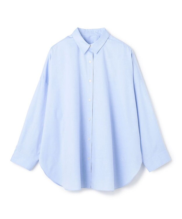 UNFILO 【WEB限定カラー】コットン オーバーシャツ ブルー