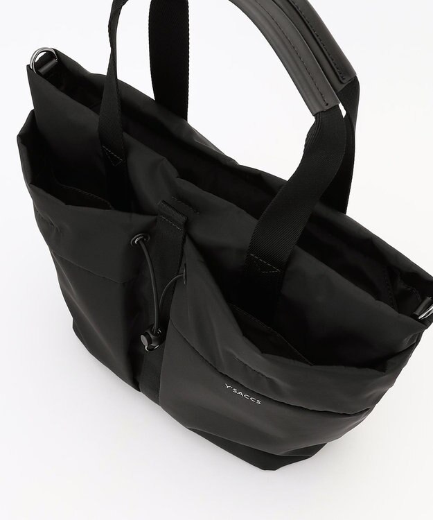 Y'SACCS ドローストリング コンビカラー2WAYトート ブラック