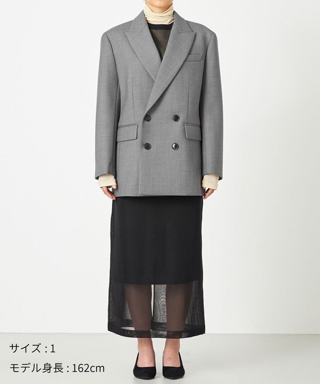 NAVE 【Nave】ボンディング オーバージャケット ライトグレー系