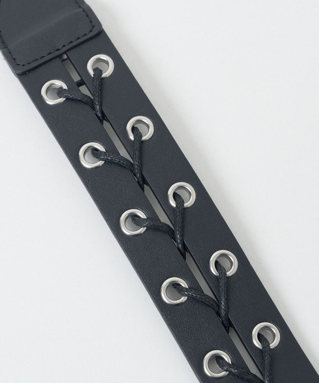 WEGO Lレースアップハトメベルト ブラック