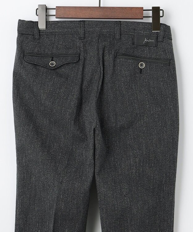 JOSEPH ABBOUD 【キングサイズ・ウエストも伸びる】オーガニックストレッチムリネピケ パンツ ライトグレー系