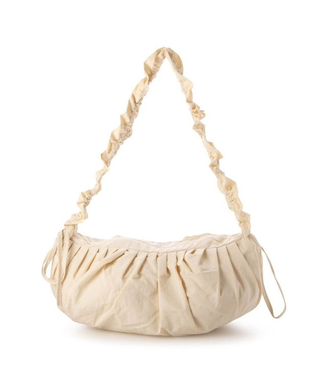 UNBILLION カシュカシュ cachecache / フリルハンドルタックショルダー アイボリー