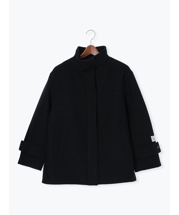 Te chichi ウールメルトンスタンドショートコート ブラック