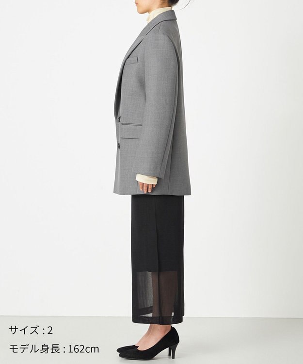 NAVE 【Nave】ボンディング オーバージャケット ライトグレー系