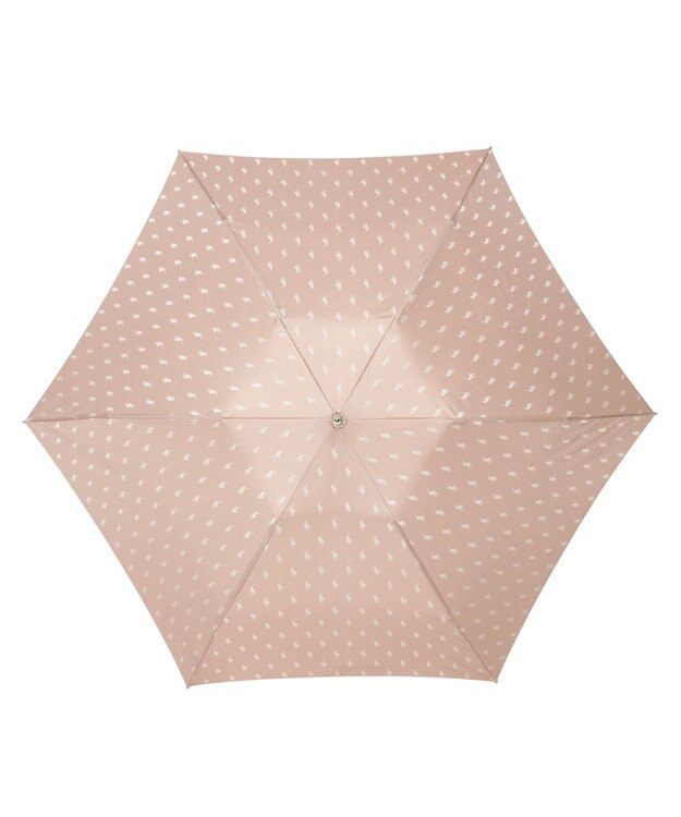 MOONBAT POLO RALPH LAUREN(ポロ ラルフローレン)折りたたみ傘 PPジャカード ピーチ