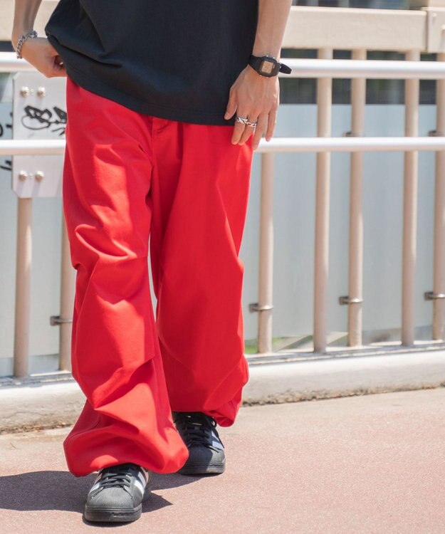 WEGO ワイドミリタリーパンツ レッド