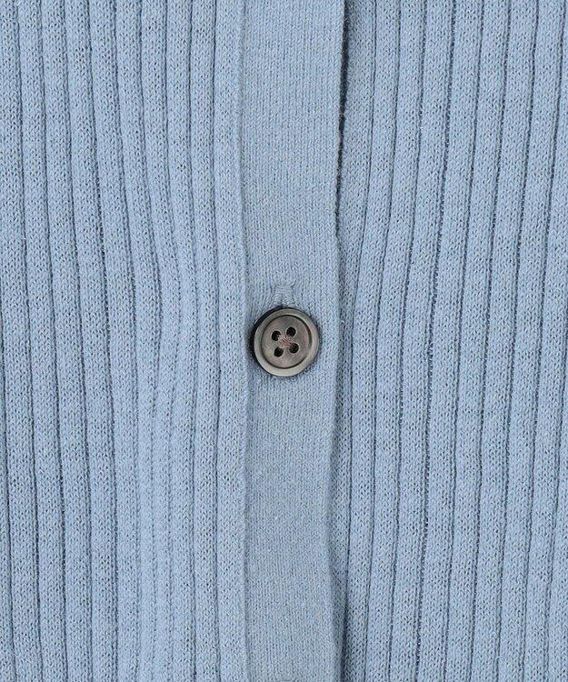 J.PRESS LADIES S LINEN COTTON ポロ ニット サックスブルー系