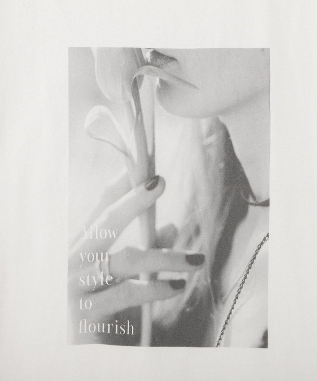 YECCA VECCA 【UVカット】フォトプリントTee Off White