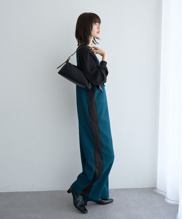 YECCA VECCA リブMIXジョーゼットブラウス Off White