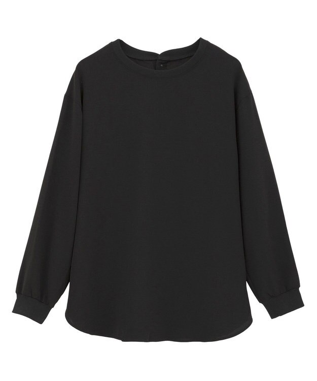 YECCA VECCA リブMIXジョーゼットブラウス Off White