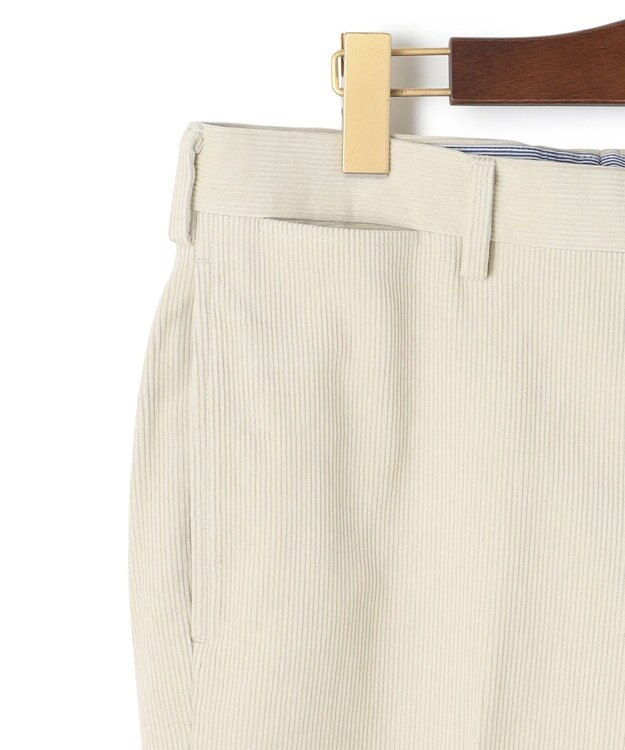 J.PRESS MEN 【KING SIZE】【Handyeing】コーデュロイ パンツ アイボリー系