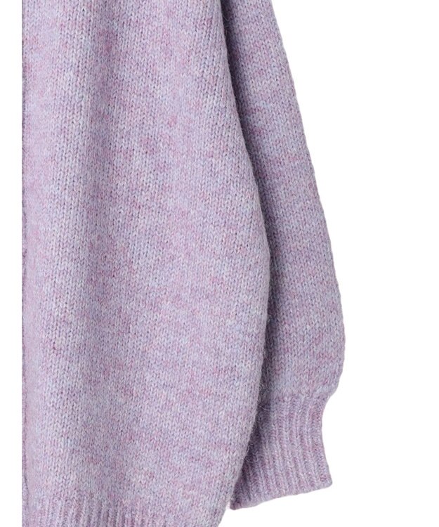 earth music&ecology ファンシーヤーンメランジカーディガン Lavender