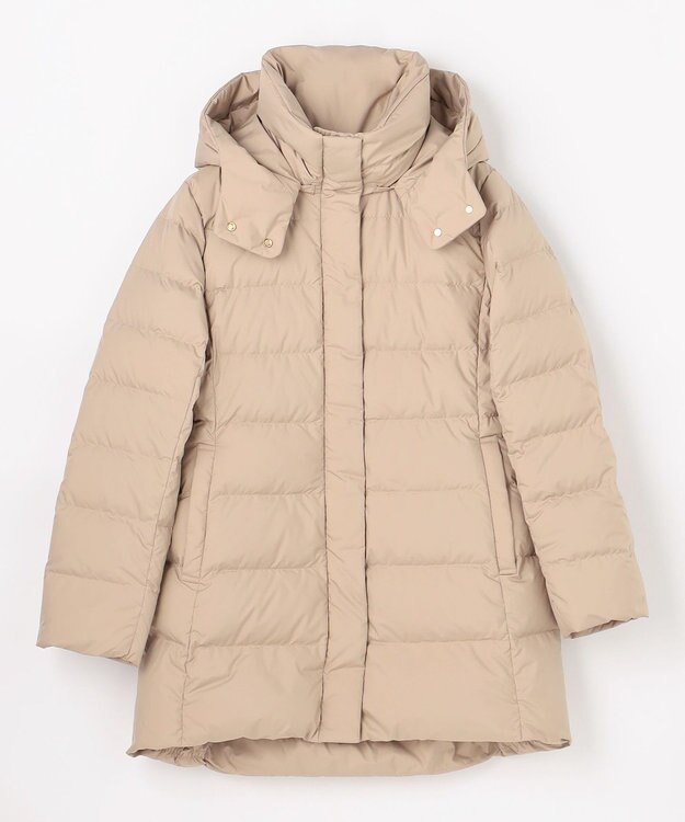 ANY L 【フード取り外し可能】楽映えリッチロング丈ダウン ベージュ