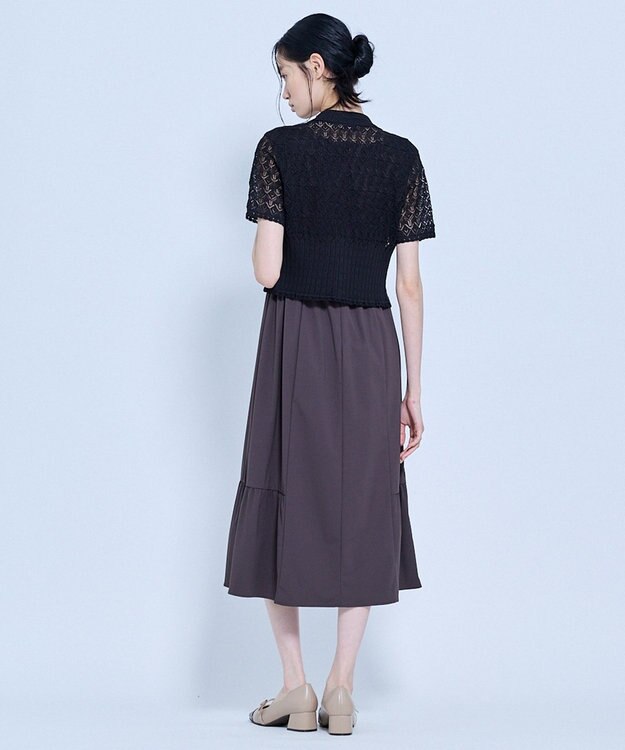 TOCCA 【星風まどかさん着用】SPIDER LACE KNIT レースニットカーディガン ブラック系