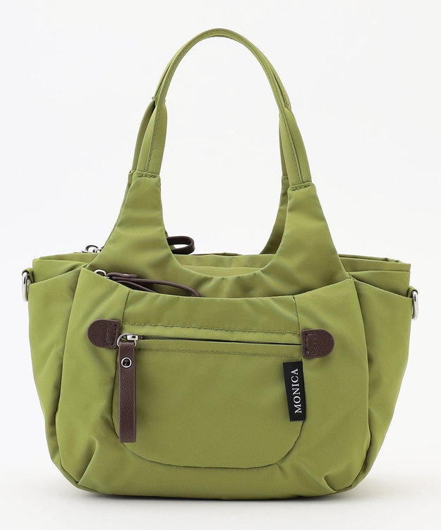 LA BAGAGERIE 【MONICA】ラウンド2WAYミニトートバッグ グリーン