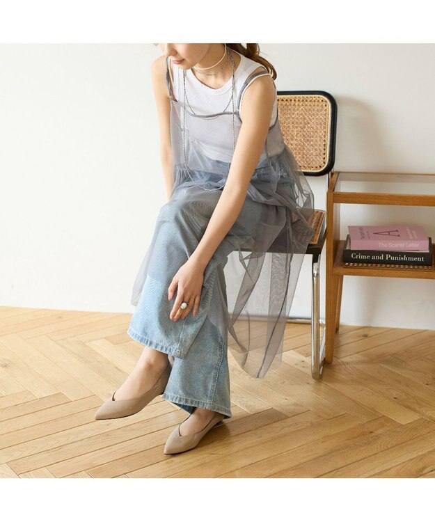 MODE ET JACOMO <carino>【レイン対応】プレーンパンプス ベージュエナメル