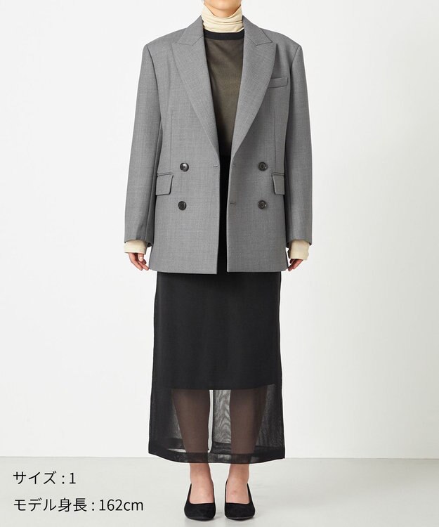 NAVE 【Nave】ボンディング オーバージャケット ライトグレー系