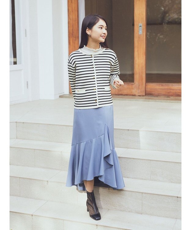 earth music&ecology スポンディッシュポケット付きカーディガン Border