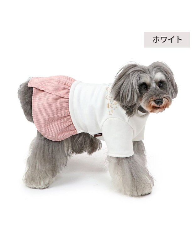 PET PARADISE ノルディック柄ワンピース《ホワイト》小型犬 ホワイト