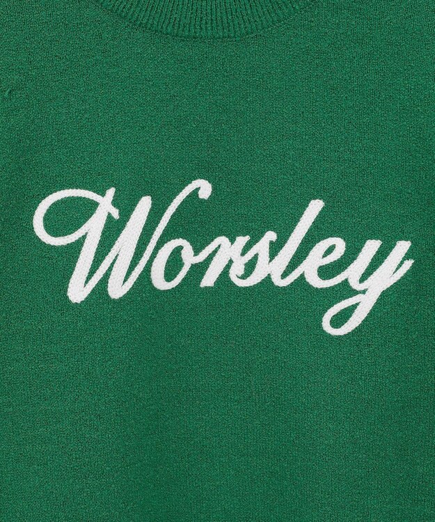 Green Parks ブークレ－ロゴニットプルオーバー Green