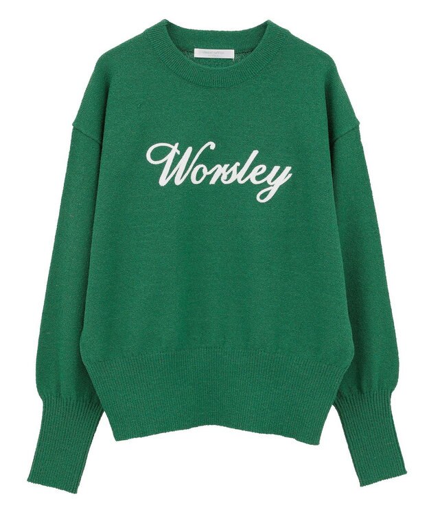Green Parks ブークレ－ロゴニットプルオーバー Green