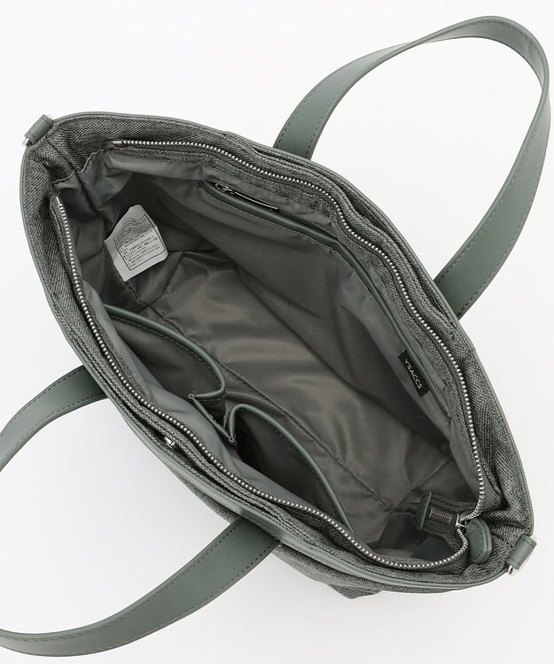 Y'SACCS リネンライク　イニシャルトート　Sサイズ アッシュグリーン【web限定カラー】