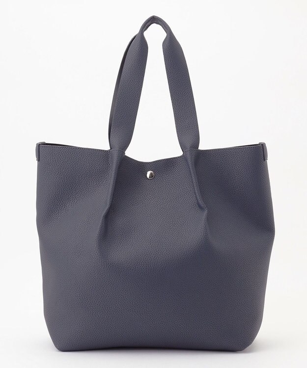 JOSEPH HOMME シンセティックシュリンクレザー　トートバッグ ネイビー系