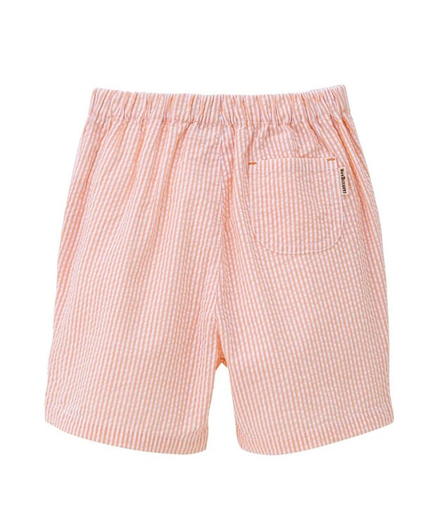 MIKI HOUSE HOT BISCUITS 【80-120cm】サッカー素材 5分丈パンツ オレンジ